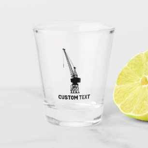 Verre A Shot Grue du chantier naval