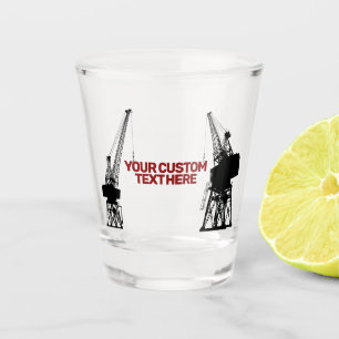 Verre A Shot Grues des chantiers