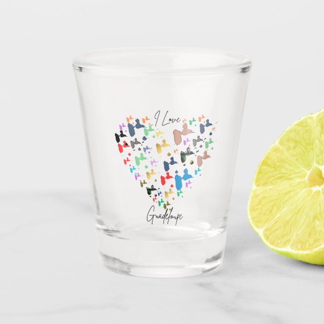 VERRE A SHOT GUADELOUPE (Devant)
