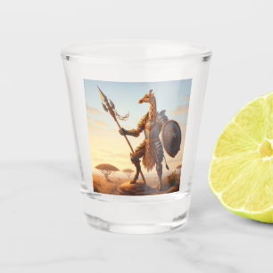 Verre A Shot Guerrier de girafe