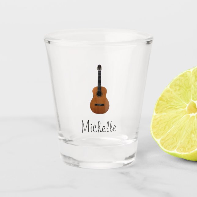 Verre A Shot Guitare musicale Monogram (Devant)