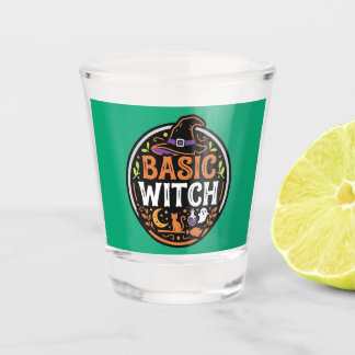 Verre A Shot Halloween : chat noir et fantôme – Sorcière de bas