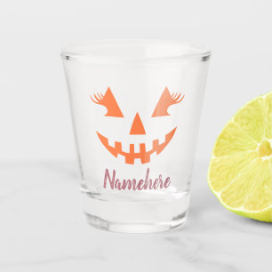 Verre A Shot Halloween Citrouille Jack-o'-lantern fille personn