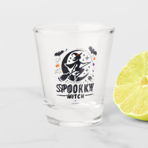 Verre A Shot Halloween Conception de sorcière Éffrayante - Vol 