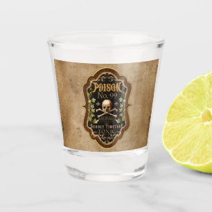 Verre A Shot Halloween Gothique Crâne Et Crossbones Potion De S