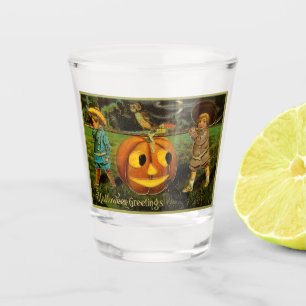 Verre A Shot Halloween Jack-o-Lantern nuit de récolte par les e