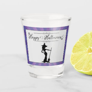 Verre A Shot Halloween sorcière violette Starburst