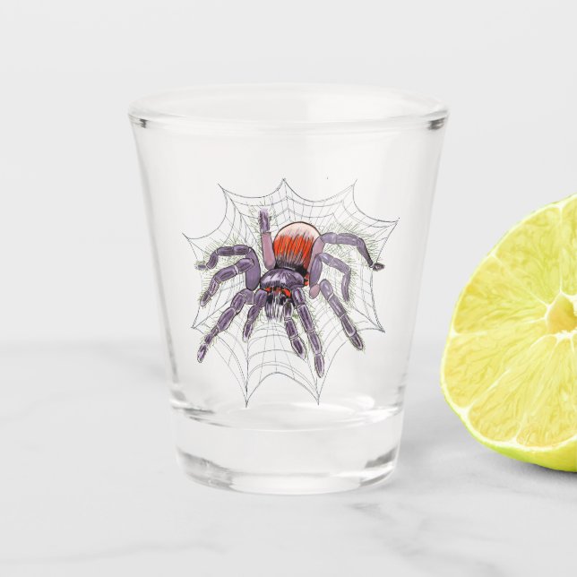 Verre A Shot Halloween Spider Déplaisant Fun (Devant)