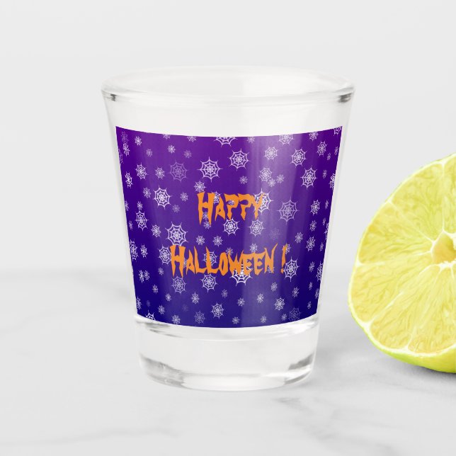 Verre A Shot Halloween Spider Web (Devant)