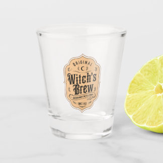 Verre A Shot Halloween Vintage de sorcière
