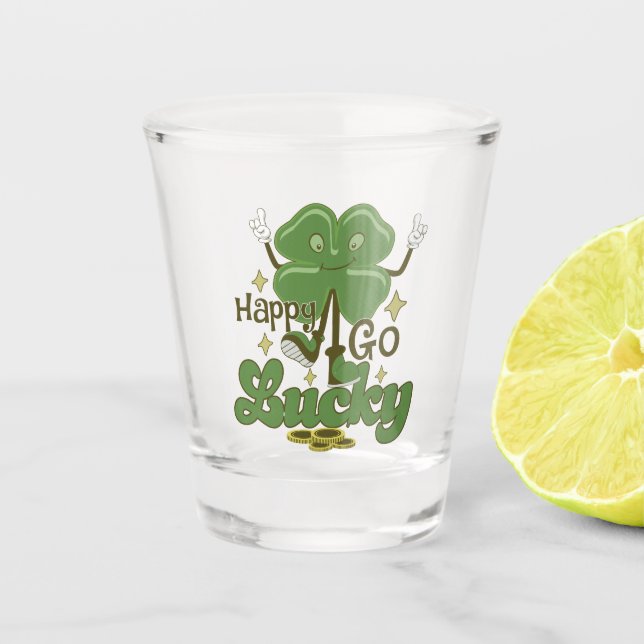Verre A Shot Happy Go Lucky St. Patrick's (Devant)
