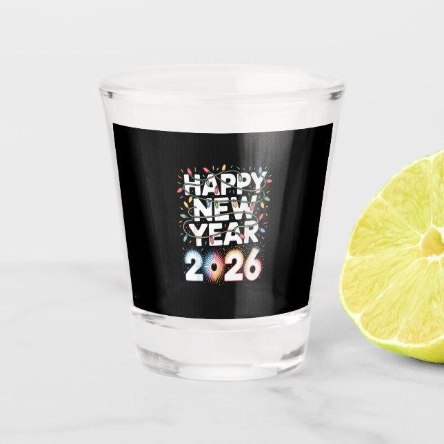 Verre A Shot Happy New Year 2026 (Devant)