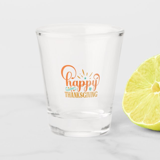 Verre A Shot Happy Thanksgiving (Devant)