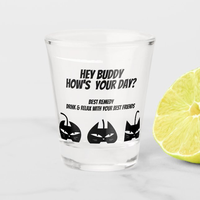 Verre A Shot happy time Glass (Devant)