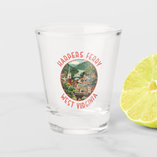 Verre A Shot Harpers Ferry Virginie-Occidentale Cercle en Détre