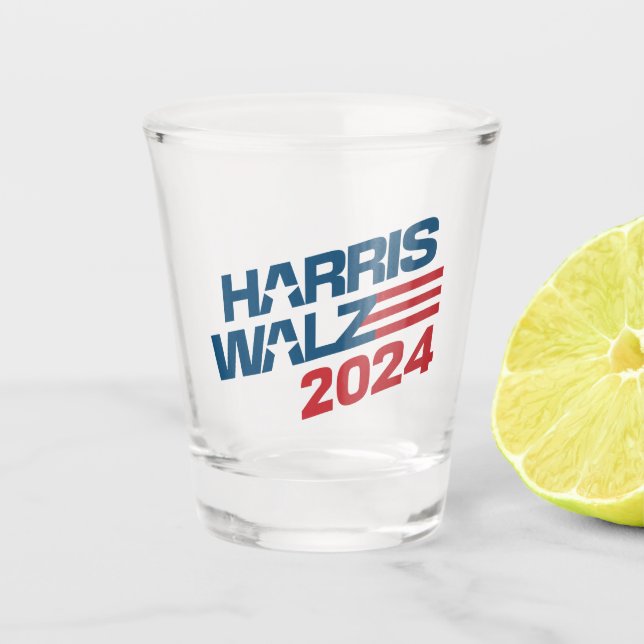 Verre A Shot Harris Walz Élection 2024 (Devant)