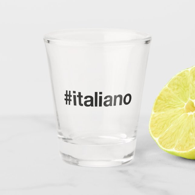 Verre A Shot Hashtag ITALIANO (Devant)