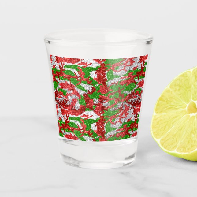 Verre A Shot Haus De Camo Motif Silver Xmas (Devant)
