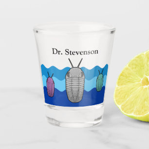 Verre A Shot Hausse de l'animal préhistorique de Trilobites-