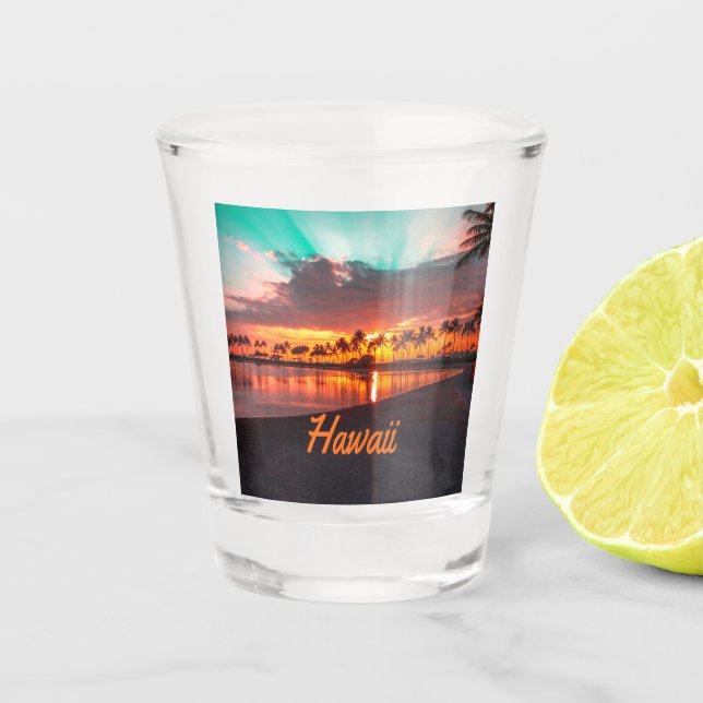Verre A Shot Hawaii Beach Hawaii (Devant)
