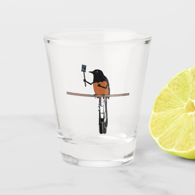 Verre A Shot Hawaiian Shama Bird Selfie (Devant)