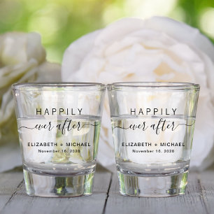 Verre A Shot Heureusement Jamais Après Mariage Faveur