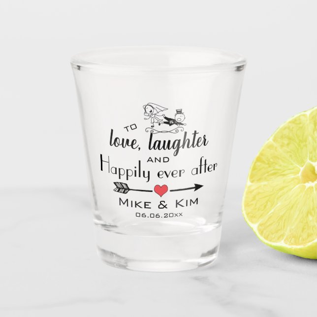 Verre A Shot Heureusement pour toujours (Devant)