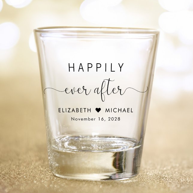 Verre A Shot Heureux toujours après Mariage (Créateur téléchargé)
