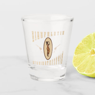 Verre A Shot Highfalin tout droit tirant sur l'ouest