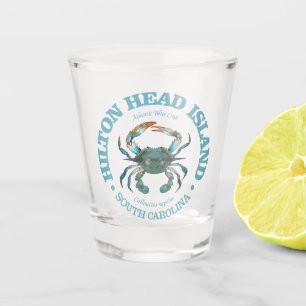 Verre A Shot Hilton Head (crabe bleu)