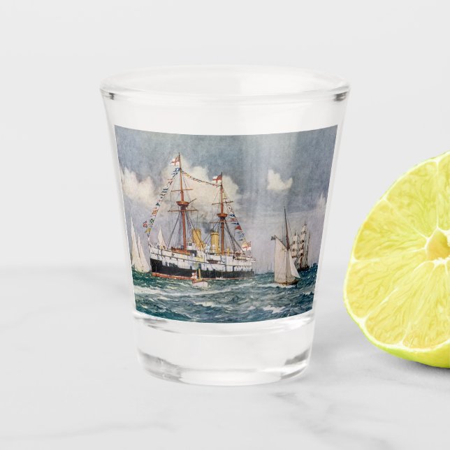 Verre A Shot HMS inflexible en fer cuirassé 1876 (Devant)