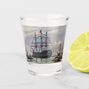 Verre A Shot HMS Queen Cuirassé 1839
