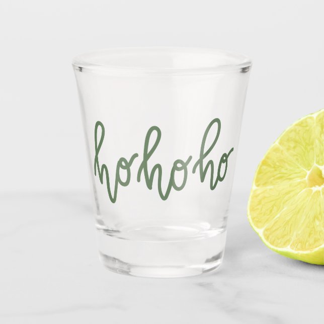 Verre A Shot Ho Ho Script Texte de vacances (Devant)