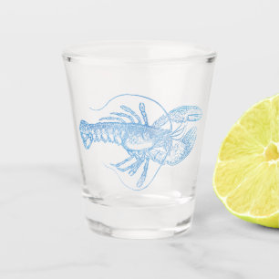 Verre A Shot Homard bleu
