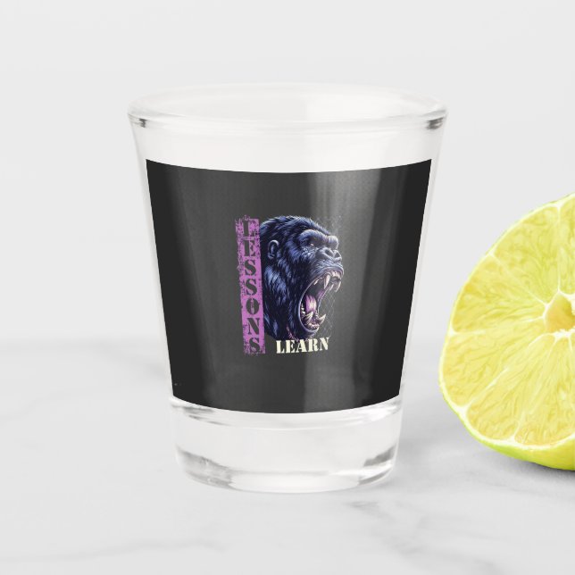 Verre A Shot Home/Kitchen Angry Gorilla Shot Glass (Devant)