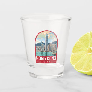 Verre A Shot Hong Kong China Travel Art Vintage