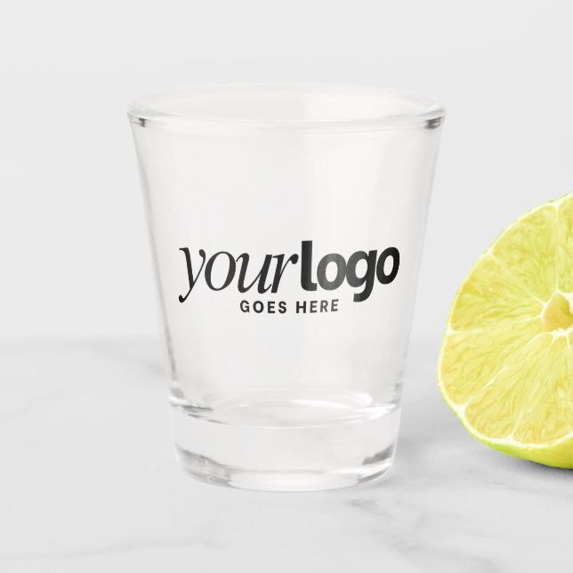 Verre A Shot Horizontal Logo Promotional Business Giveaway (Devant)