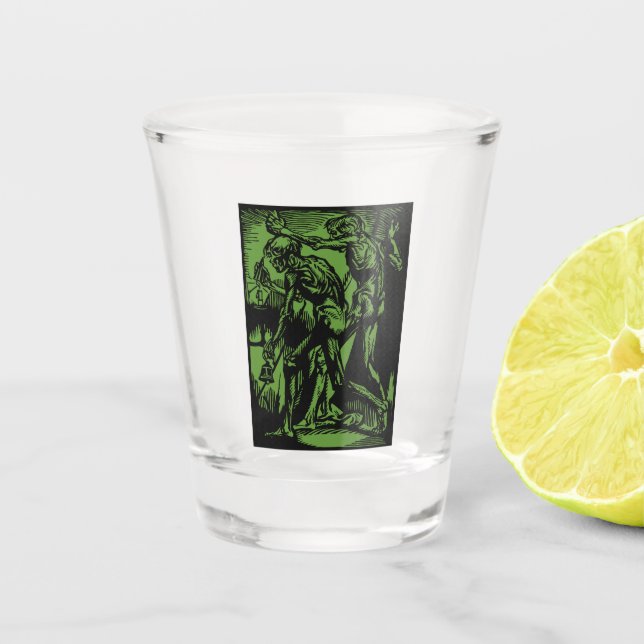 Verre A Shot Horreurs sans fin des mineurs morts pour Halloween (Devant)