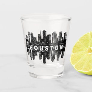 Verre A Shot Houston Texas à l'encre noire