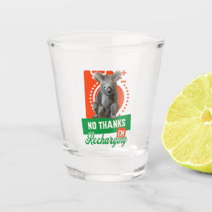 Verre A Shot Humeur d'introverti de koala rechargeant drôle