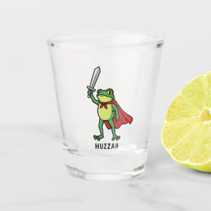 Verre A Shot Huzzah Frog Chevalier Drôle Citation mème épée