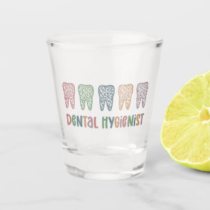 Verre A Shot Hygiéniste dentaire RDH Dentist Léopards cadea