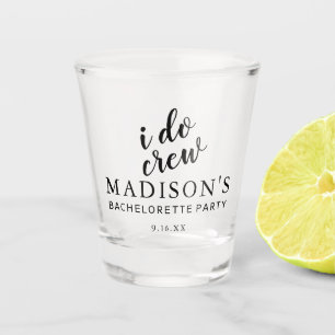 Verre A Shot I Do Crew Mariage personnalisé