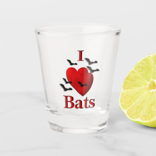 Verre A Shot I Heart Bats