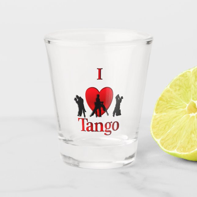Verre A Shot I Heart Tango (Devant)