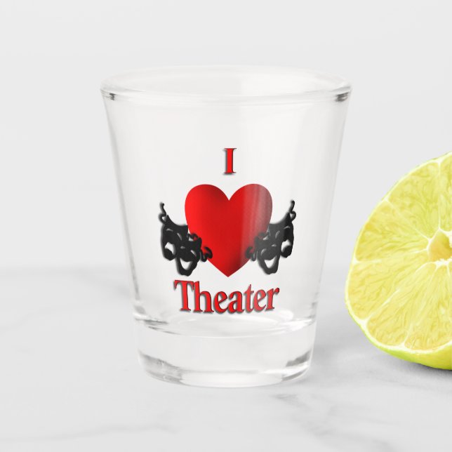 Verre A Shot I Heart Theatre (Devant)