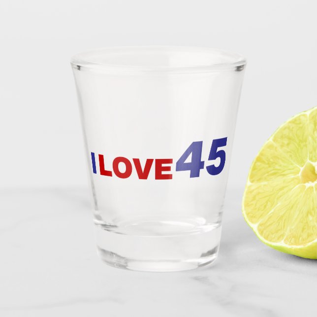 Verre A Shot I Love 45 (Devant)