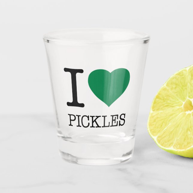 VERRE A SHOT I LOVE PICKLES (Devant)