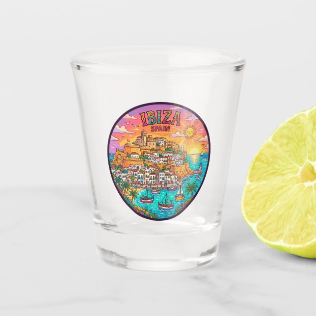 Verre A Shot Ibiza Espagne (Devant)