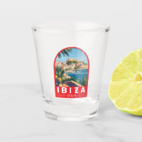 Ibiza Espagne Illustration Voyage Art Vintage